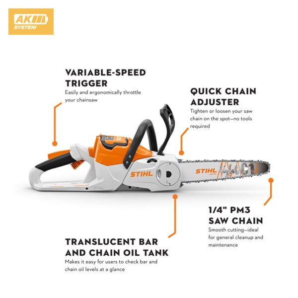 STIHL MSA 70 Battery Chainsaw