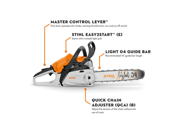 This powerful, lightweight chainsaw is ideal for homeowners looking to take on woodcutting tasks around the home